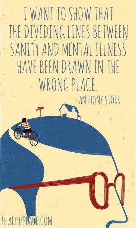 Citiranje duševnih bolezni - Želim pokazati, da so bile ločnice med zdravstvom in duševno boleznijo narisane na napačnem mestu.