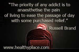 Citat o odvisnosti - Prednost vsakega odvisnika je anestezirati bolečino bivanja in olajšati prehod dneva z nekaj kupljenega olajšanja.