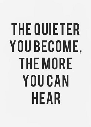 Za zmanjšanje tesnobe je pomembno, da utihnete in poslušate s tihim umom. Ko je tesnoba tako glasna in zlobna, kako lahko utihnemo in poslušamo s tihim umom? 