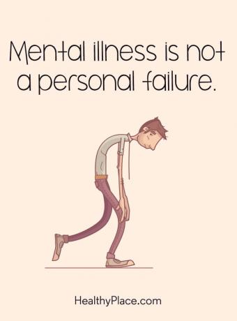 Citat o duševnem zdravju - Duševna bolezen ni osebna napaka.