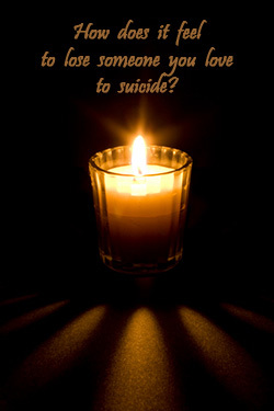 Izgubiti nekoga za samomor ni nekaj občutka, ki ga opisujete z običajnimi besedami. Izguba nekoga do samomora je opisana v spominih. Poglej.